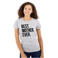 thumbnail image 1 of Best Mom Ever Cute Happy Mothers Day Womens Fitted Plus Size Graphic Tee Brisco Brands 3X, 1 of 5