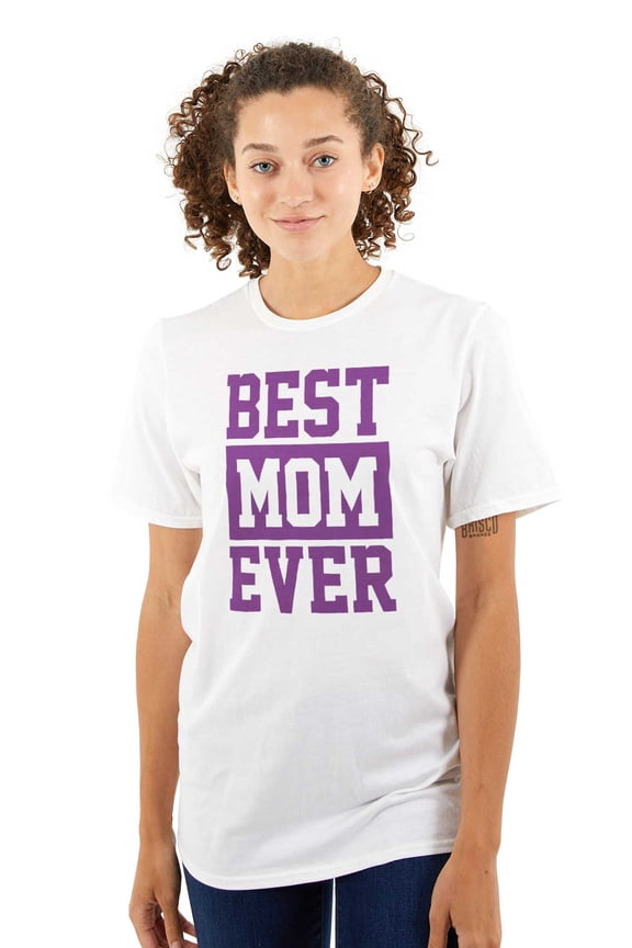 Best Mom Ever Cute Mothers Day Love Women's Plus Size Graphic Tee Brisco Brands 3X