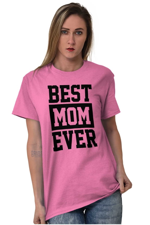 Best Mom Ever Cute Mothers Day Love Women's Plus Size Graphic Tee Brisco Brands 3X