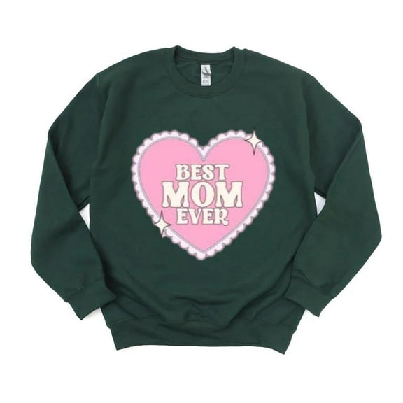 Best Mom Ever Heart Sweet Mother's Day Gift Loving Design Love Mom Sweatshirt, for men & women, up to size 5XL