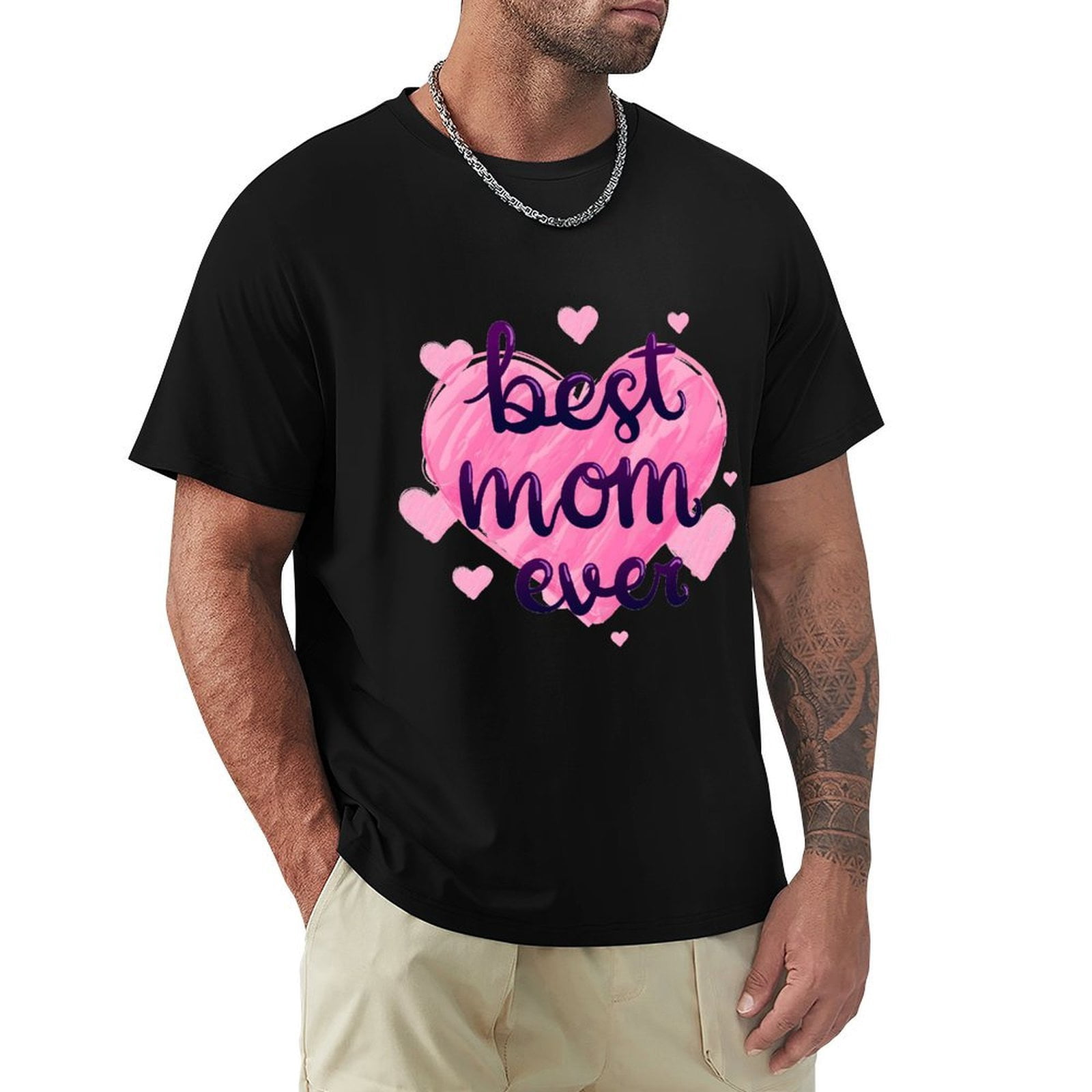 Best Mom Ever Men s HD Print Classic Short Sleeve T Shirts Black XX best-mom-ever-men-s-hd-print-classic-short-sleeve-t-shirts-black-xx