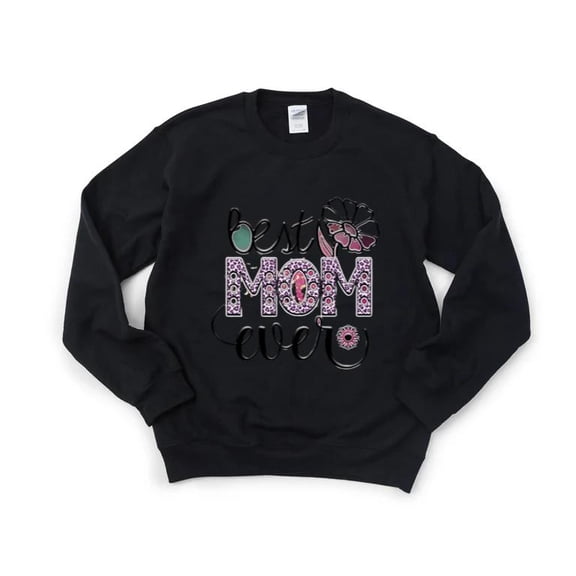 Best Mom Ever Mother’s Day Gift Cute Floral Retro Design Love Mom Sweatshirt, for men & women, up to size 5XL