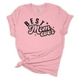 thumbnail image 1 of Best Mom Ever Mother's Day Women's Short Sleeve T-shirt Graphic Tee-Pink-6xl, 1 of 4