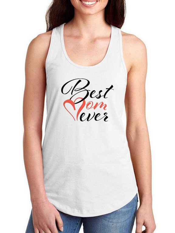 Best Mom Ever Pink Noir Racerback Tank Women -Image by Shutterstock, Female Medium