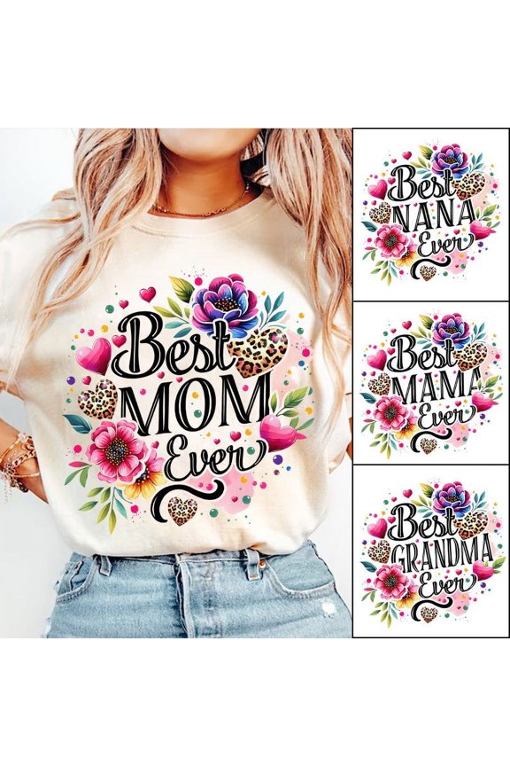 Best Mom Ever Retro Boho Mama Floral Mama Watercolor Mom Flowers Mothers Day Bundle Grandm