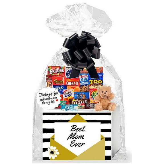 Best Mom Ever Thinking of You Cookies, Candy & More Care Package Assortment Variety Gift Box Bundle Set