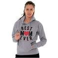 thumbnail image 1 of Best Mom Ever Worlds Mothers Day Love Women Plus Size Hoodie Brisco Brands 5X, 1 of 5