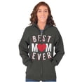 thumbnail image 1 of Best Mom Ever Worlds Mothers Day Love Zip Hoodie Sweatshirt Women Brisco Brands S, 1 of 6