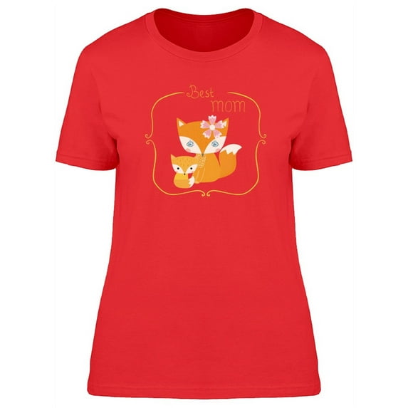 Best Mom Fox Doodles T-Shirt Women -Image by Shutterstock, Female Small