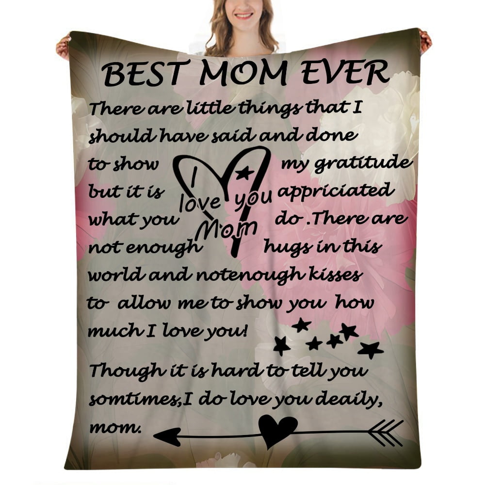 Healemo Birthday Gifts for Mom - Mom Gifts from Daughter Son Husband,  Mother Birthday Gifts, Mom Blanket from Daughter, Gifts for Anniversary Mom