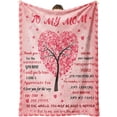 thumbnail image 1 of Best Mom Gifts for Mothers Day,New Mom Gifts for Women,Super Soft Flannel Throw Blankets for Christmas Valentines Day for Bed Couch 50" x 60" (Mom-E), 1 of 5