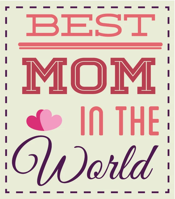 Best Mom In The World Car Sticker Phone Decal Water Bottle Stickers Car ...