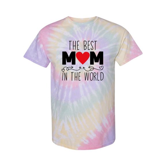 Best Mom In The World Tie Dye Spiral Women -SPIdeals Designs, Female Medium