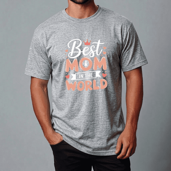 Best Mom In The World for Loving Tribute Unisex T-Shirt,S- 5XL