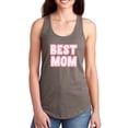 thumbnail image 1 of Best Mom Pink Bold Text Racerback Tank Women -Image by Shutterstock, Female Medium, 1 of 4