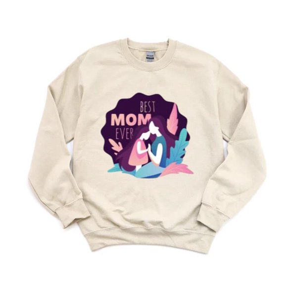 Best Mom Shirt Minimal Classic Gift Design Love Cute Sweet Mom Life Sweatshirt, for men & women, up to size 5XL