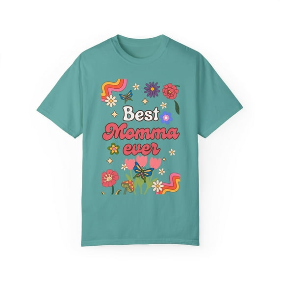 Best Momma Ever Retro Floral Tee