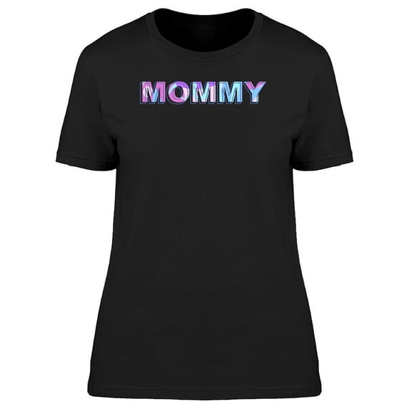Best Mommy (Purple And Blue) T-Shirt Women -Image by Shutterstock, Female Large