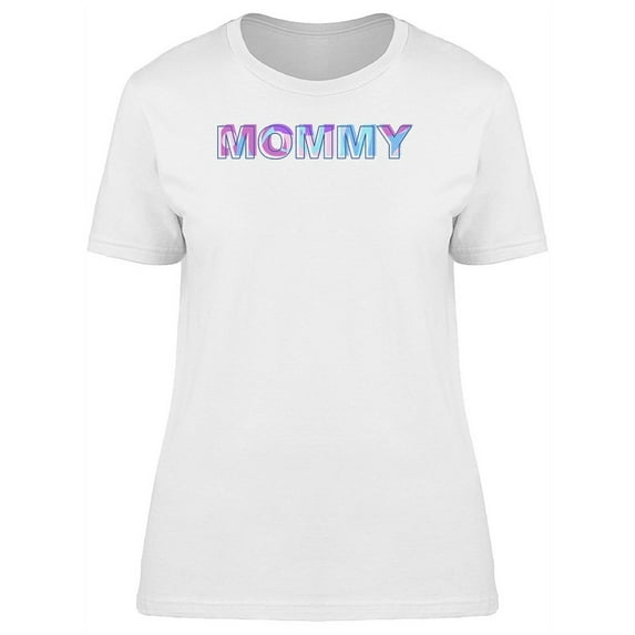 Best Mommy (Purple And Blue) T-Shirt Women -Image by Shutterstock, Female XX-Large