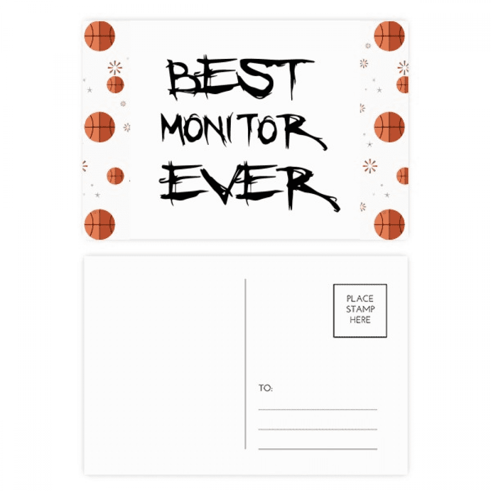 Best Moniter ever Graduation season Basketball Postcard Set Thanks Card Mailing Side 20pcs