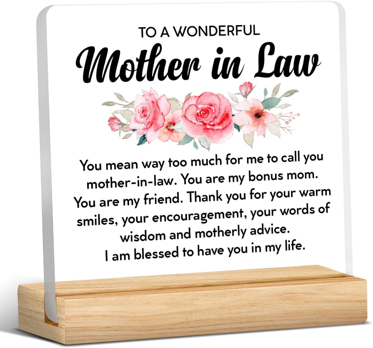 Floral Mother's Day Card For Mother-In-Law - Pink Flower Design 'You Are The Best' Card From Daughter-In-Law 1 thumbnail image