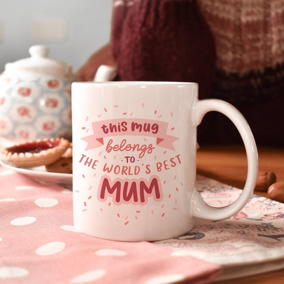 Best Mum Mug, mother gift, gift for her, mummy grandma gift for mom, pink mothers day present, wife for sister, birthday gift, gift, mg046