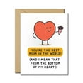 thumbnail image 1 of You're the Best Mum in the World Funny Heart Card - Mother's Day Greeting Card with Cute Heart Character - Humorous Appreciation Card for Mum - Blank Inside with Envelope, 1 of 3