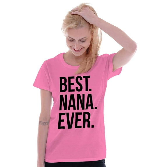 Best Nana Ever Grandmother Grandma Womens Fitted Plus Size Graphic Tee Brisco Brands 2X