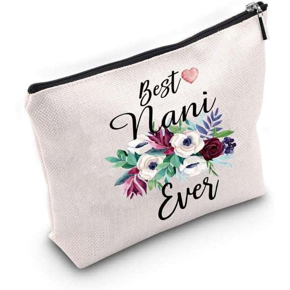 Best Nani Ever Makeup Bag Nani Gift Grandma Gift from Grandchildren Grandma Birthday Gift Mother's Day Gift