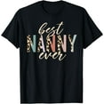 thumbnail image 1 of Best Nanny Ever Gifts Leopard Print Mothers Day T-Shirt, 1 of 3