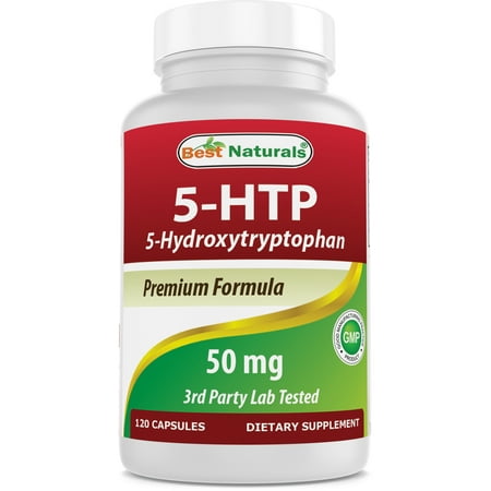 Best Naturals 5-HTP 50 mg Gluten-Free Amino Acid Supplements, 120 Count