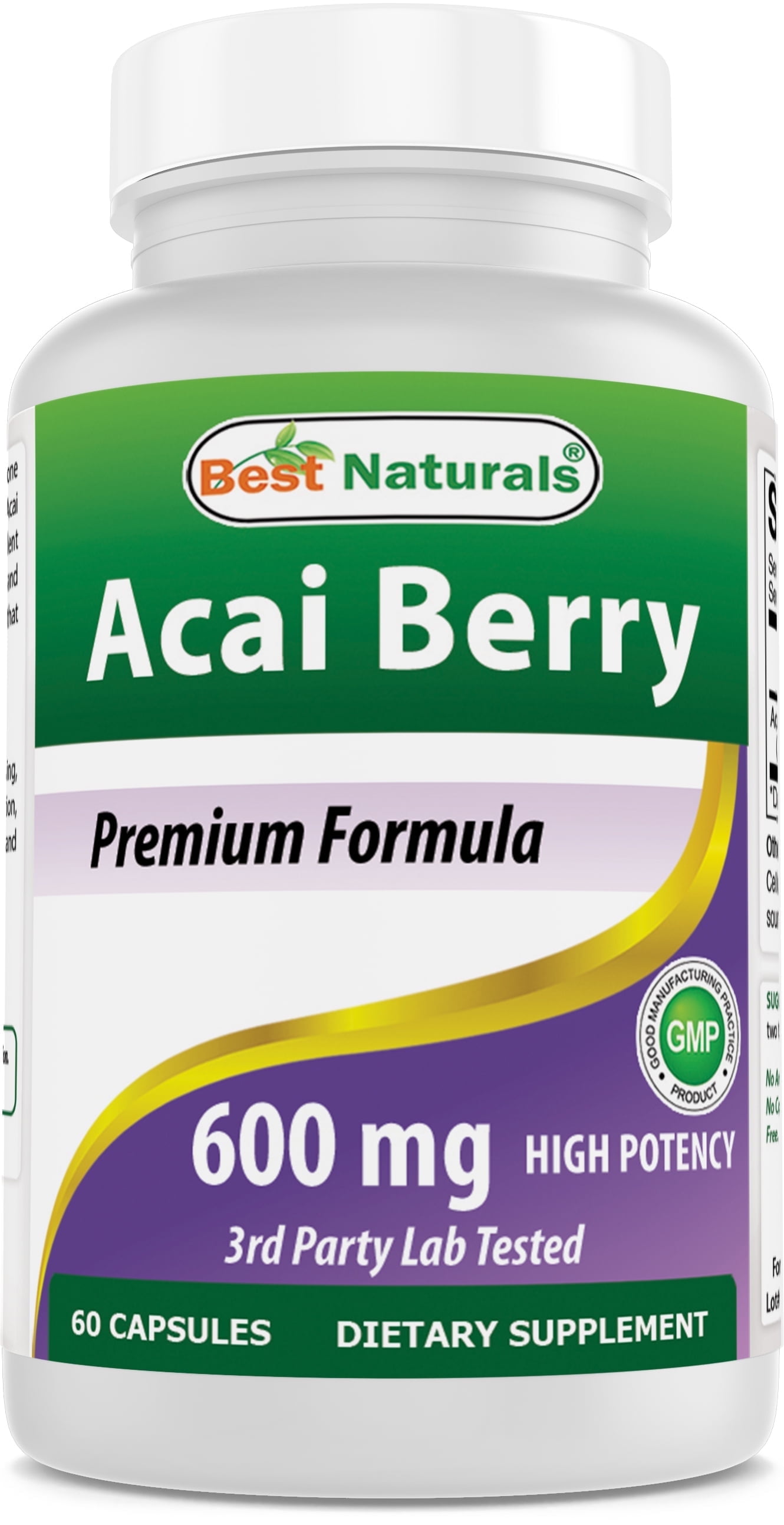 Best Naturals Acai Berry 600 mg 60 Capsules