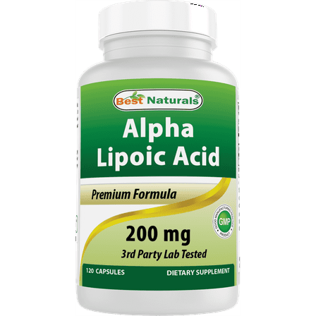 Best Naturals Alpha Lipoic Acid 200 Mg 120 Capsules