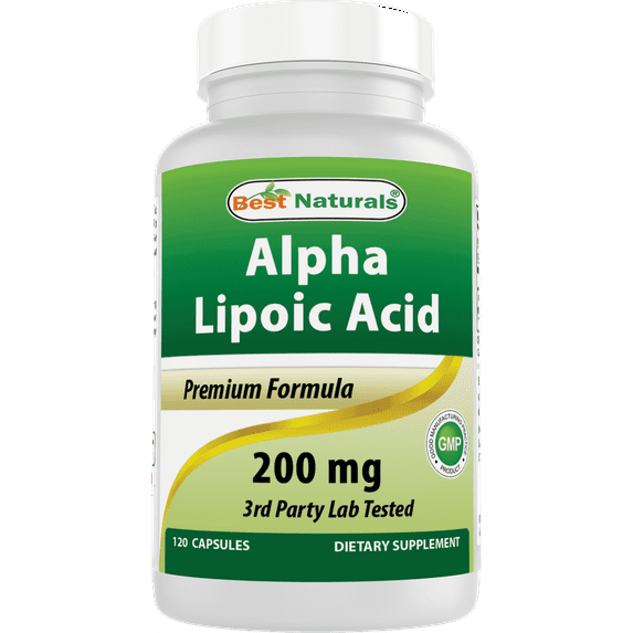 Best Naturals Alpha Lipoic Acid 200 Mg 120 Capsules