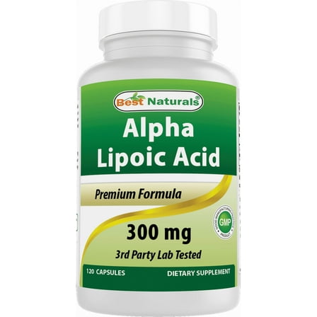 Best Naturals Alpha Lipoic Acid 300 mg 120 Capsules