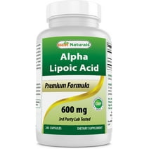 Best Naturals Alpha Lipoic Acid 600 mg 240 Capsules with Powerful Antioxidant