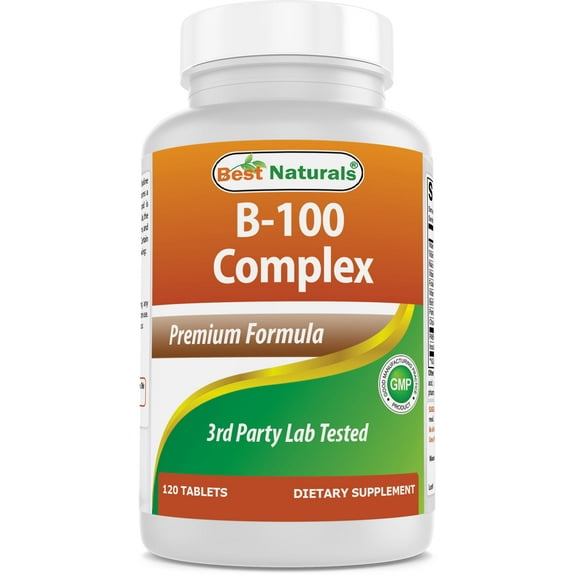 Best Naturals B-100 Complex 120 Tablets (Time Released) - 120 Count