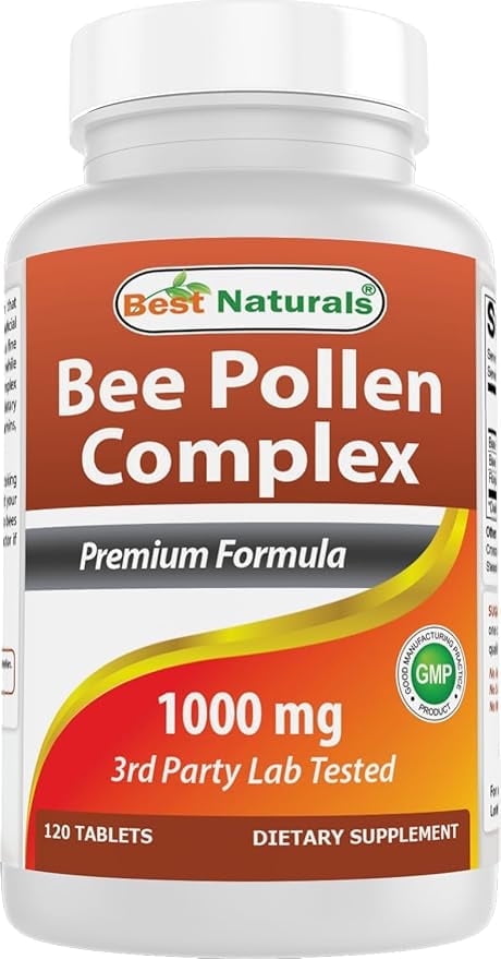 Best Naturals, Bee Pollen Complex, 1000 mg, 120 Tablets Superfood ...