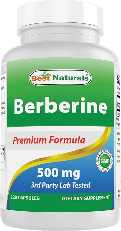 Best Naturals Berberine 500mg 120 Capsules | Supports Immune Function, Cardiovascular & Gastrointestinal Function