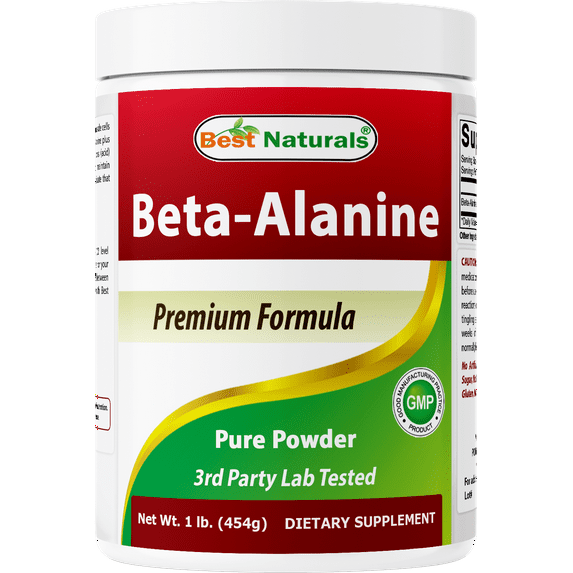 Best Naturals Beta Alanine Powder, 1 Lb, Increase Energy & Endurance