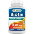 thumbnail image 1 of Best Naturals Biotin 10,000 mcg 100 Capsules, 1 of 7