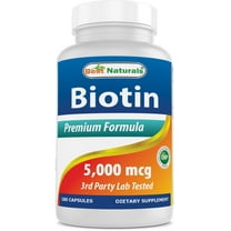 Best Naturals Biotin 5 mg 180 Capsules | Supplement | Supports Healthy Hair