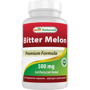 Best Naturals Bitter Melon 500 mg 90 Vegetarian Capsules
