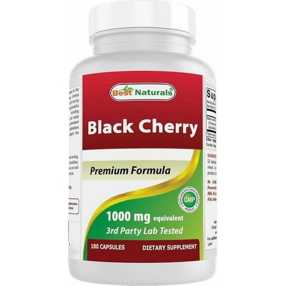 Best Naturals Black Cherry 1000 mg 180 Capsules