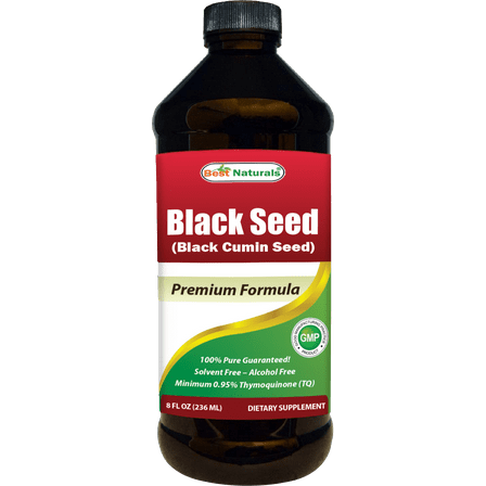 Best Naturals Black Seed Oil Cold Pressed, Minimum 0.95% Thymoquinone, Nigella Sativa, Unrefined, 8 fl oz