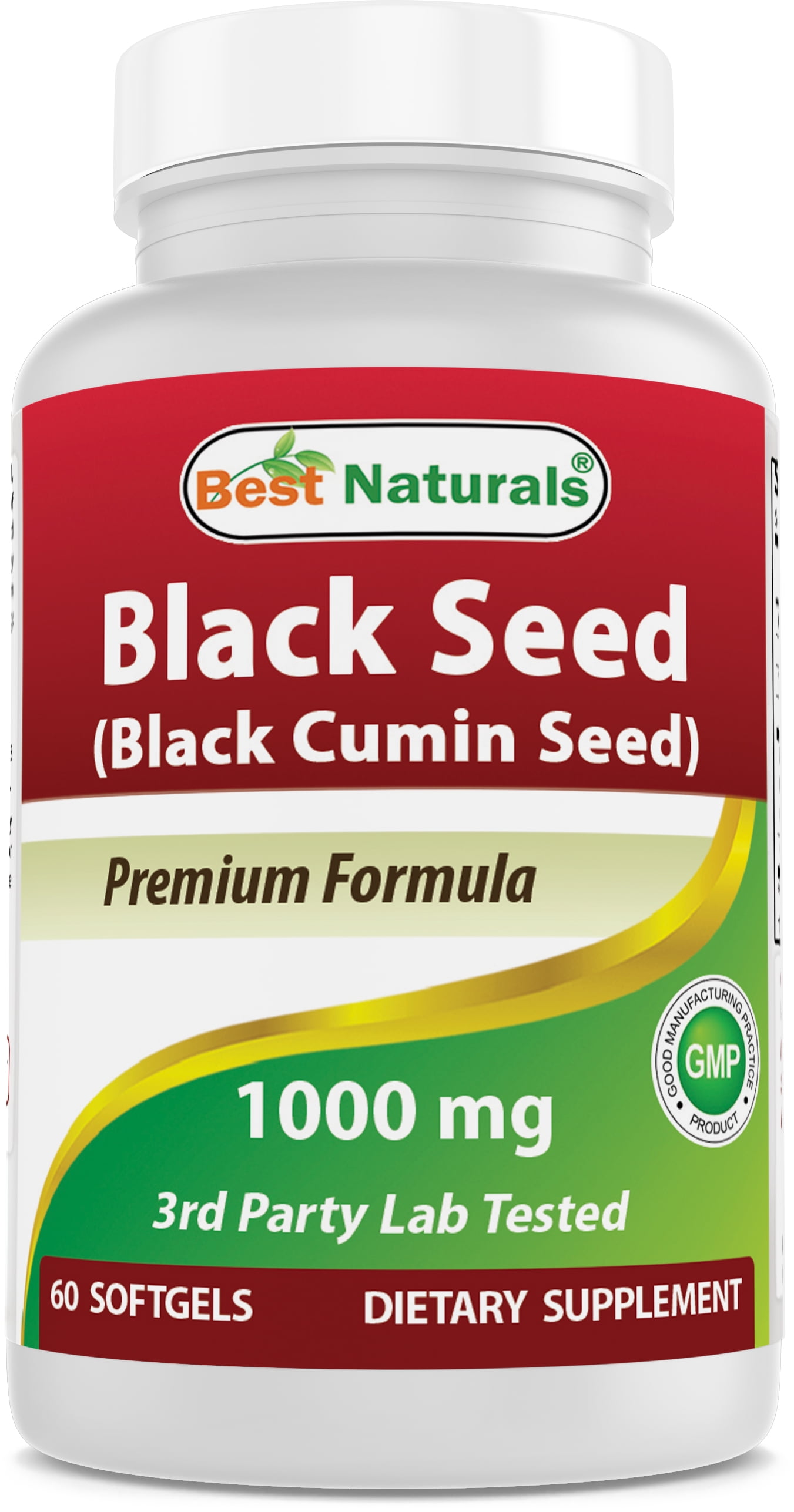 Best Naturals Black Seed Oil Capsules 1000 mg 60 Softgels