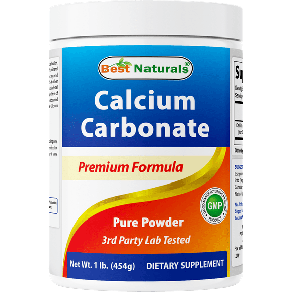 Best Naturals Calcium Carbonate 1 Pound - Food Grade