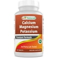 Best Naturals Pure Combo Calcium Magnesium Potassium Supplement 120