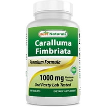 Best Naturals Caralluma Fimbriata 1000 mg 60 Tablets | Appetite Suppressant and Weight Loss Diet Supplement