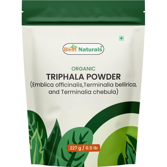 Best Naturals Certified USDA Organic Triphala Powder, 227 Gram, Gluten Free, GMO Free, Vegan